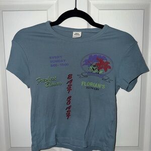 Urban Outfitters Slate Blue Tee